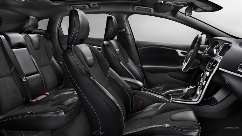 Interior of a Car — Black, Modern, Photograph, Seats, Steering Wheel