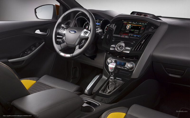 Interior of a Car — Black, Modern, Photograph, Steering Wheel, Center Console, Dashboard