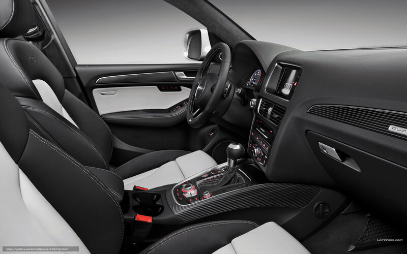 Interior of a Car — Black, Modern, Photograph, Steering Wheel, Center Console, Seats