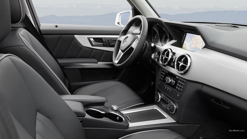 Interior of a Car — Black, Modern, Photograph, Steering Wheel, Dashboard, Center Console, Gray, Silver