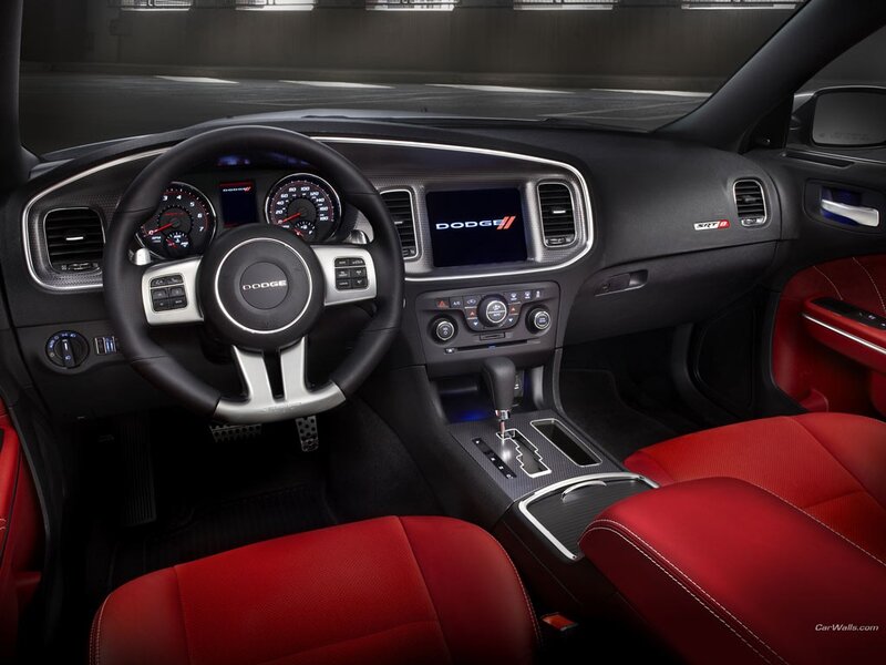 Interior of a Car — Black, Modern, Photograph, Steering Wheel, Dashboard, Red Seats