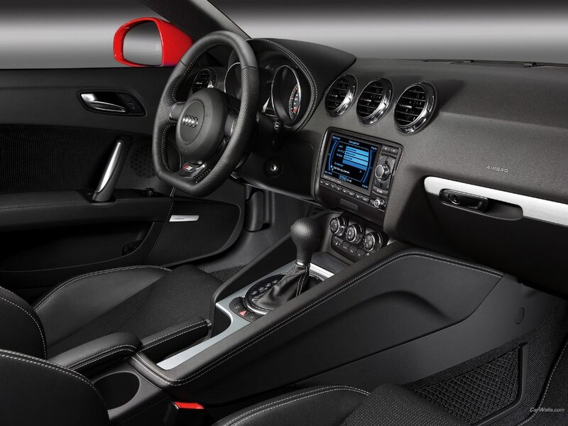 Interior of a Car — Black, Modern, Photograph, Steering Wheel, Gear Shift, Dashboard, Gray