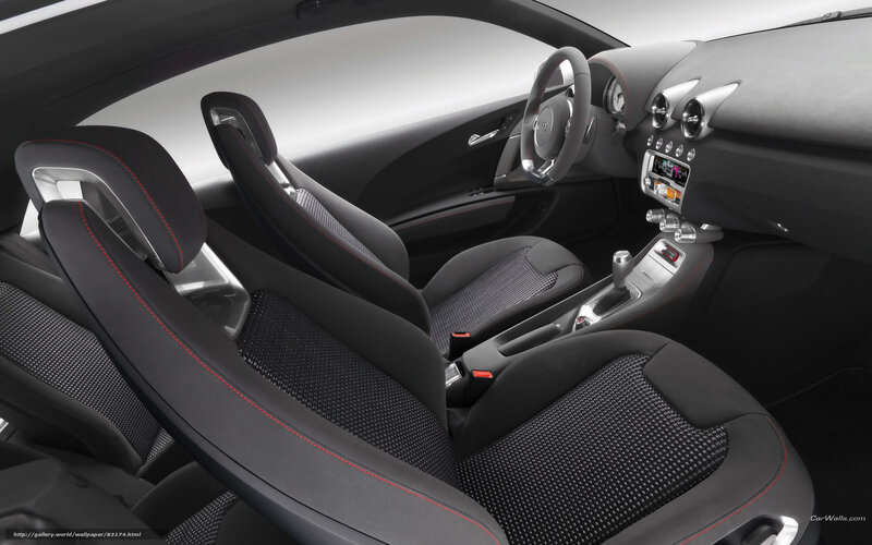 Interior of a Car — Black, Modern, Photograph, Steering Wheel, Seats
