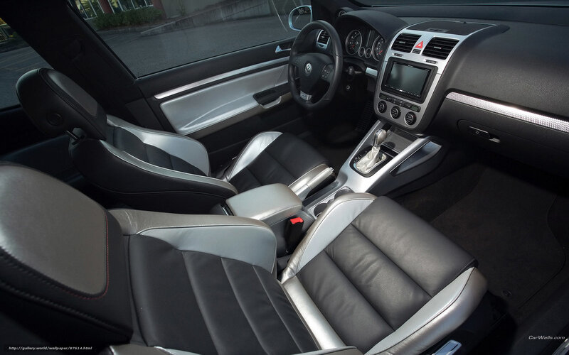 Interior of a Car — Black, Neutral, Photograph, Steering Wheel, Center Console, Dashboard