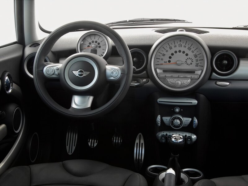 Interior of a Car — Black, Neutral, Photograph, Steering Wheel, Dashboard