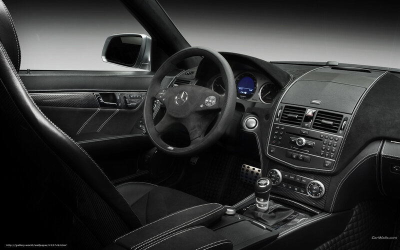 Interior of a Car — Black, Sleek