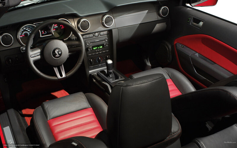 Interior of a Car — Black, Sporty, Photograph