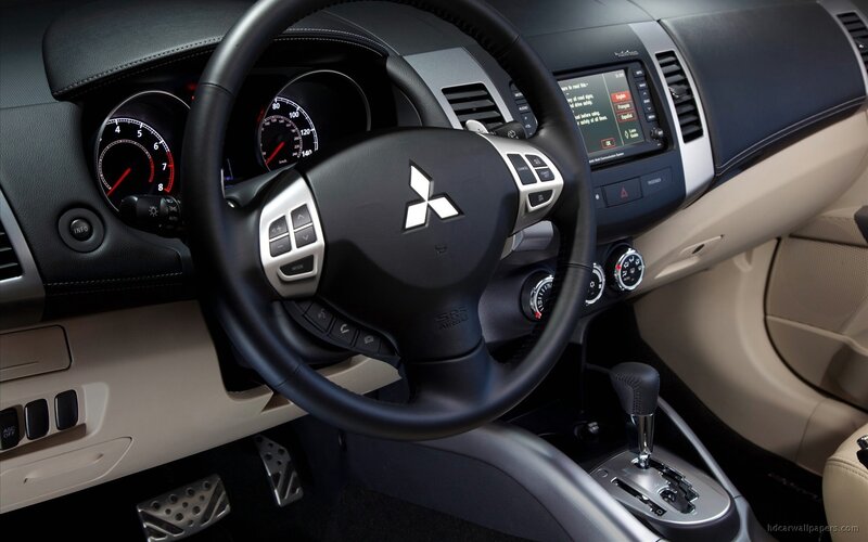 Interior of a Car — Gear Shift, Beige