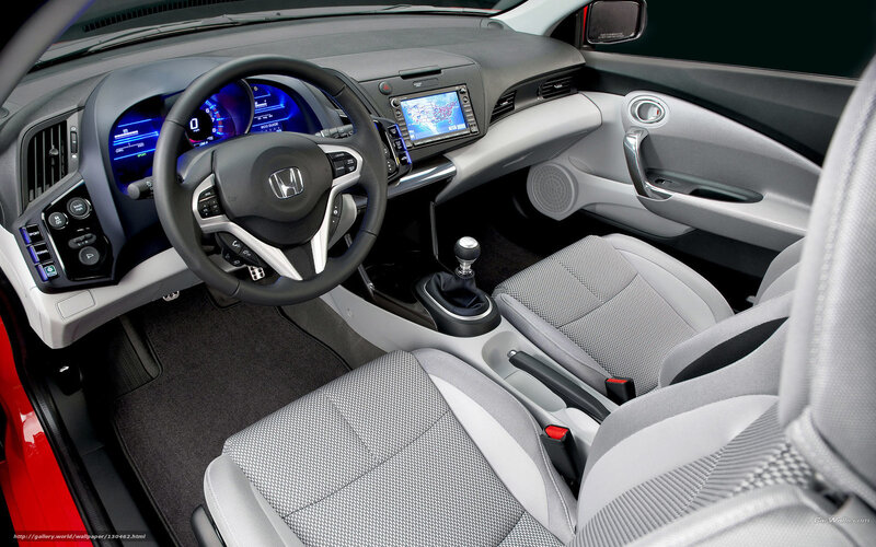 Interior of a Car — Gray, Modern, Photograph, Steering Wheel