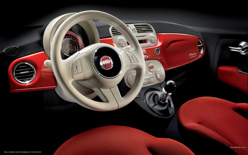 Interior of a Car — Red, Dramatic