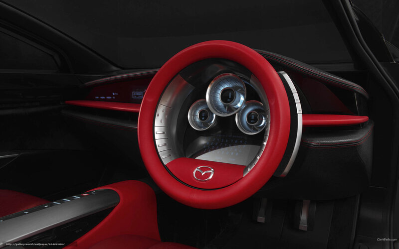 Interior of a Car — Red, Futuristic