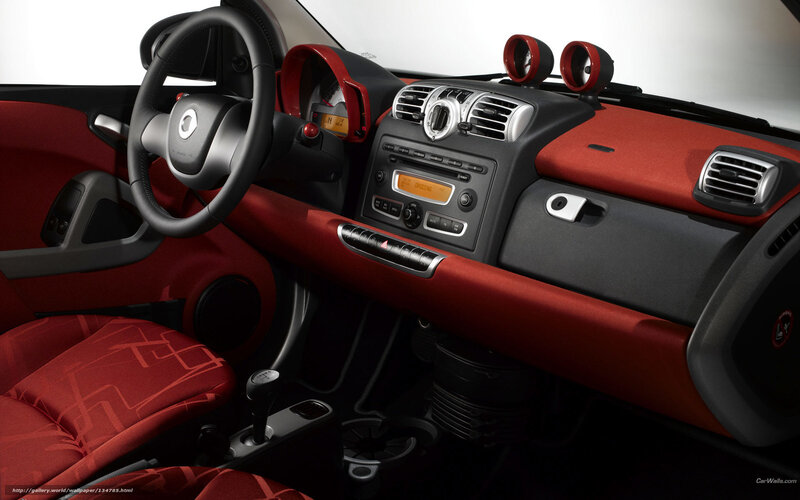 Interior of a Car — Red, Modern