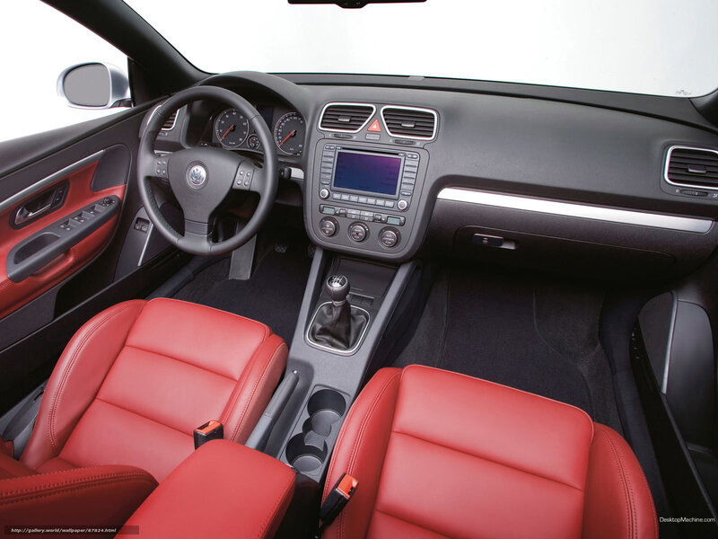 Interior of a Car — Red, Neutral, Photograph, Steering Wheel, Dashboard