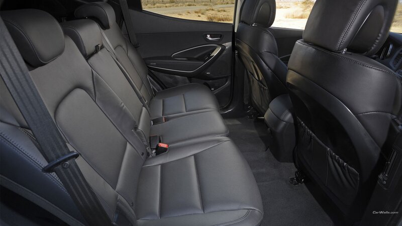 Interior of a car's back seat