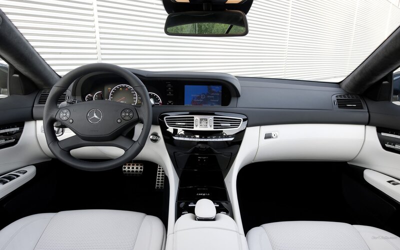 Interior of a Car — White, Neutral, Photograph, Steering Wheel, Dashboard, Center Console, Black
