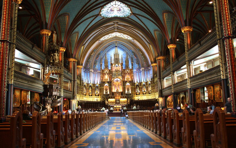 Interior of a Cathedral — Blue