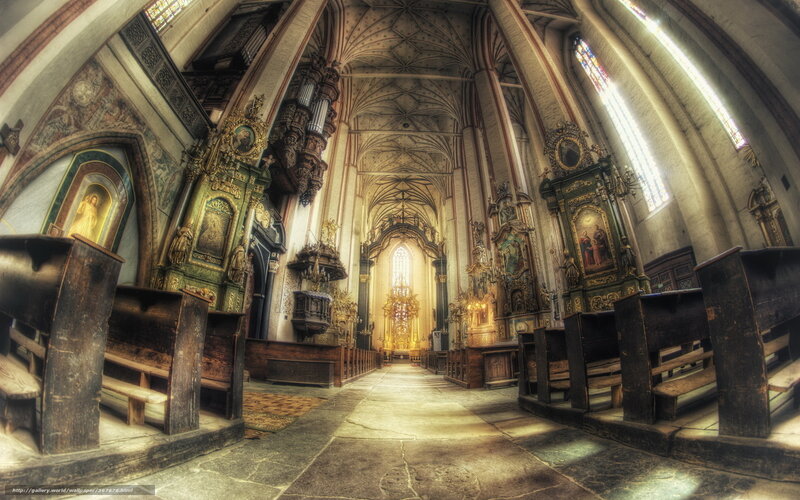 Interior of a Cathedral — Brown
