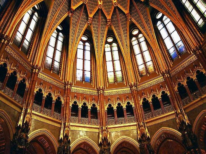 Interior of a Cathedral — Gold, Grand, Photograph