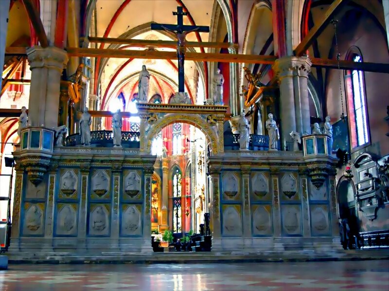 Interior of a Cathedral — Red