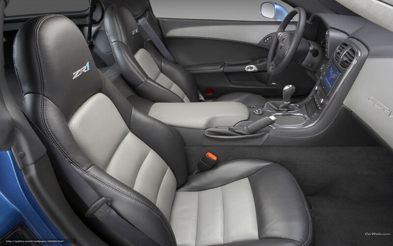Interior of a Chevrolet Corvette ZR1