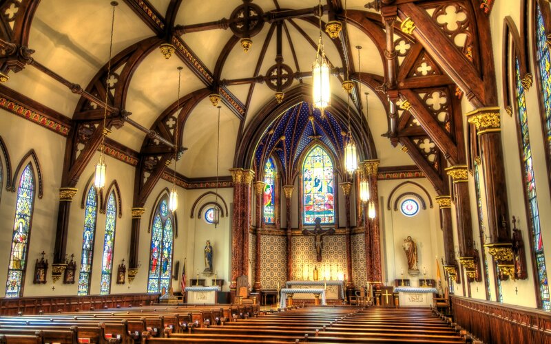 Interior of a Church — Brown