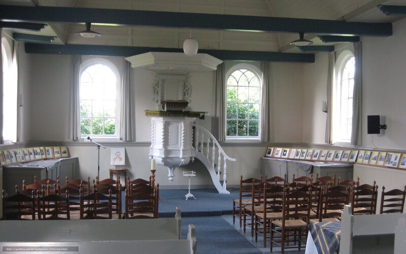 Interior of a church hall