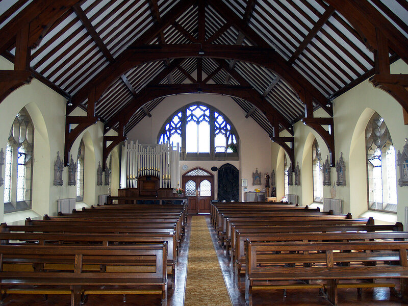 Interior of a church nave