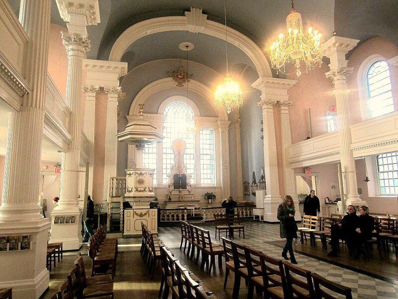 Interior of a Church — White, Serene