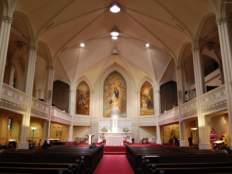 Interior of a Church — White