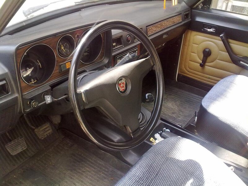 interior of a classic car