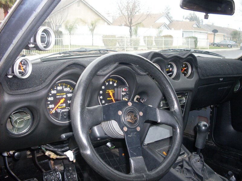 interior of a classic car