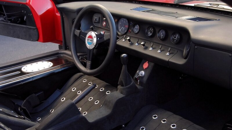 interior of a classic race car