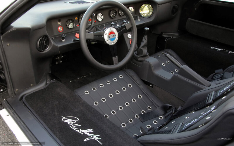 interior of a classic sports car