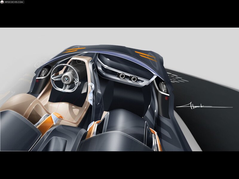 Interior of a Concept Car — Black, Futuristic, Digital Art