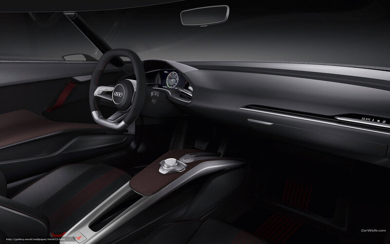 Interior of a Concept Car — Black, Sleek, Modern