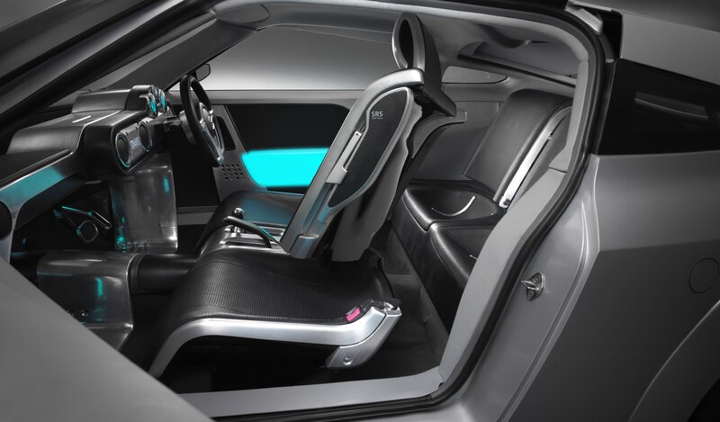 Interior of a Concept Car — Gray, Futuristic