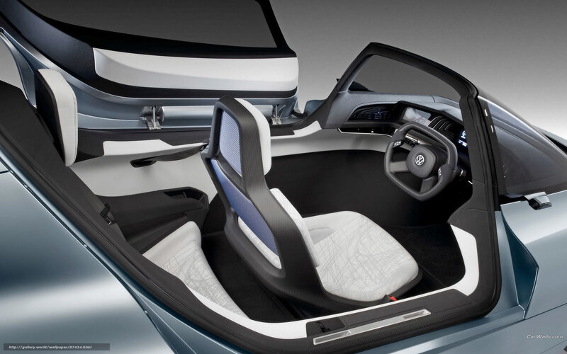 Interior of a Concept Car — Gray, Modern