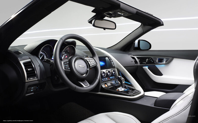 Interior of a Convertible Car — Black, Modern