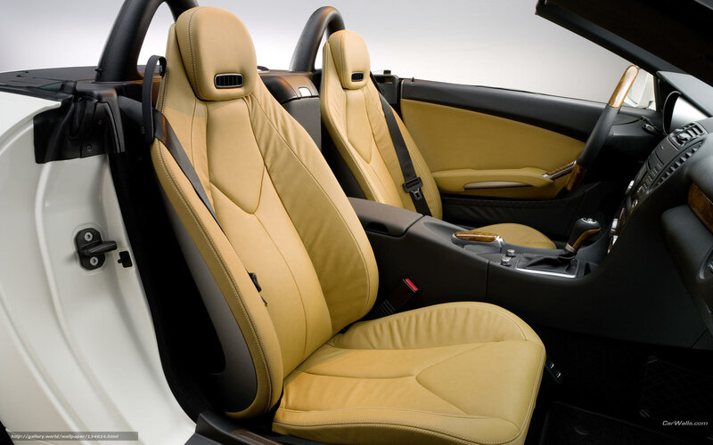 Interior of a Convertible Car — Tan, Neutral