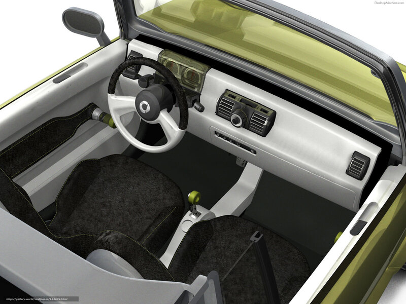 Interior of a Convertible Car — White