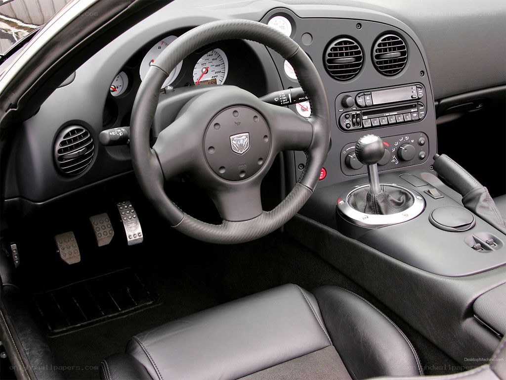 interior of a dodge viper