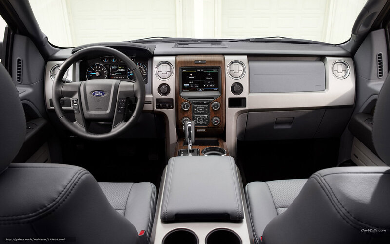 Interior of a Ford Truck — Gray