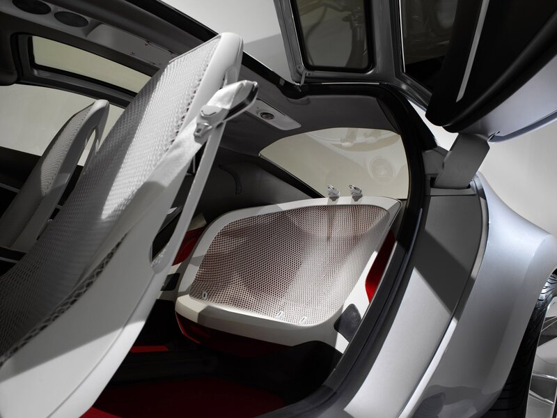 Interior of a futuristic car