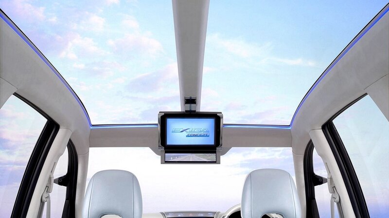 Interior of a futuristic car
