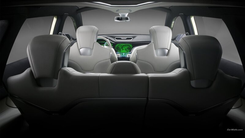 Interior of a futuristic car