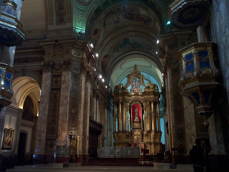 Interior of a grand cathedral