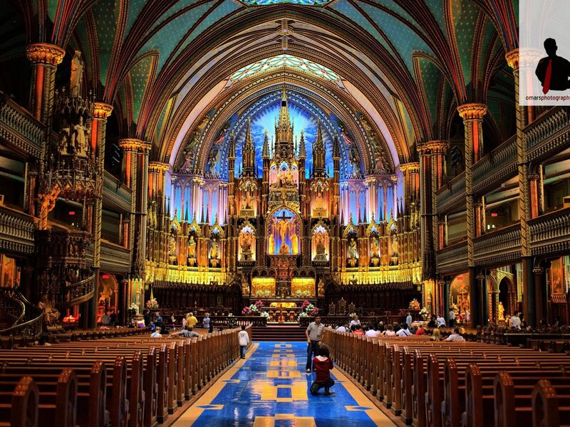 Interior of a grand cathedral