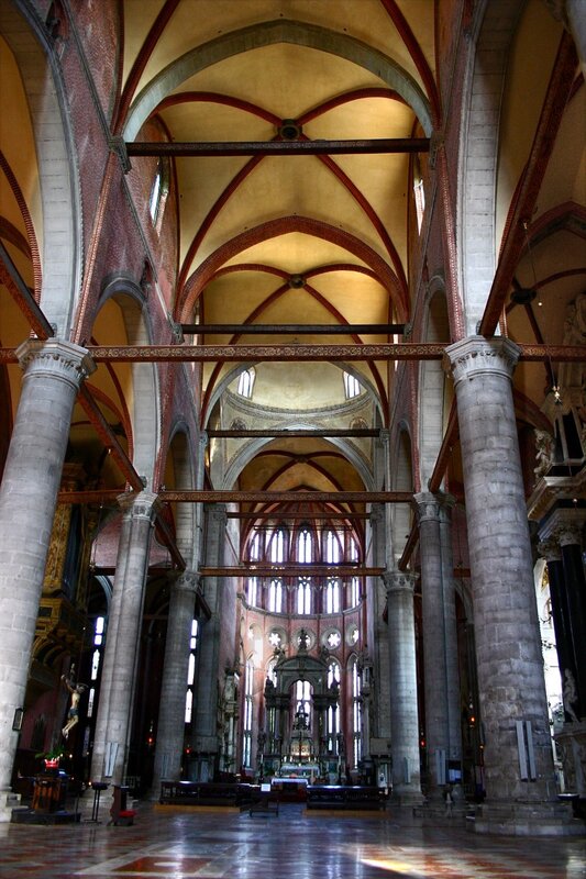 Interior of a grand cathedral