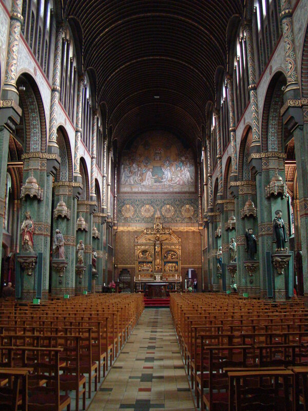 Interior of a grand church