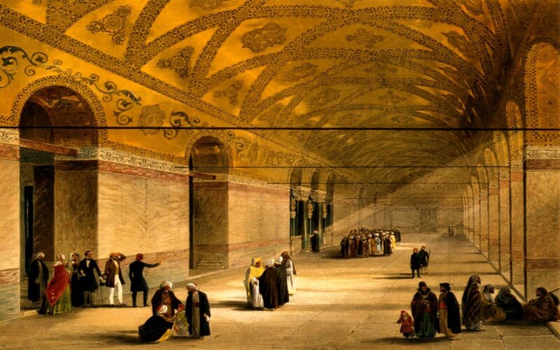 Interior of a grand hall